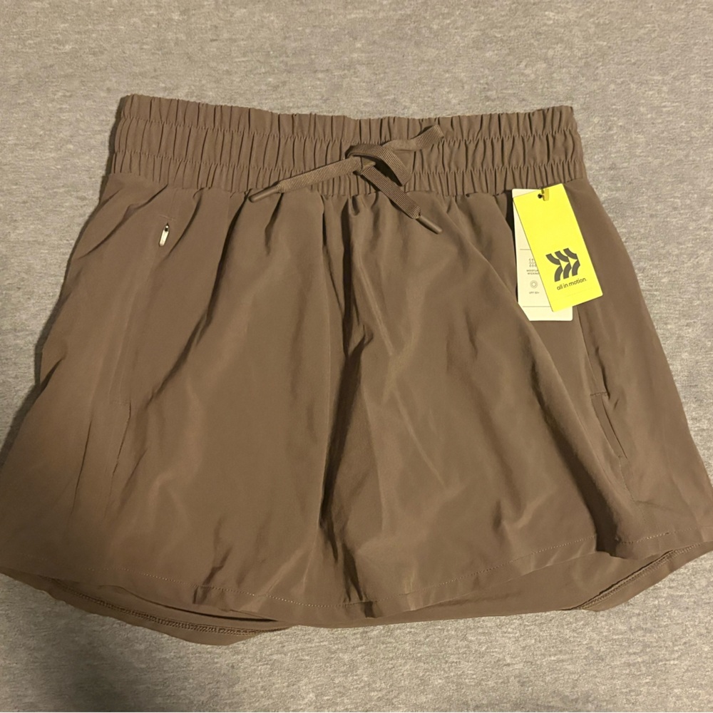 All in Motion Men's Tan Athletic Shorts